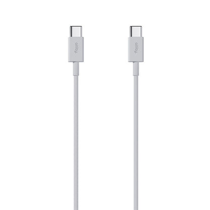 USB-C til USB-C data- og ladekabel Allity. AUC-03, 100W, 1m, Hvit