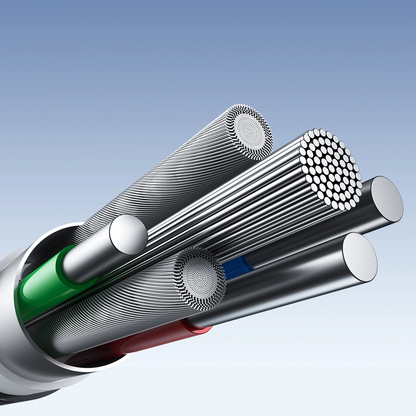 USB-A - USB-C Joyroom S-A25 Light-Speed data- og ladekabel, 100W, 1.2m, Svart