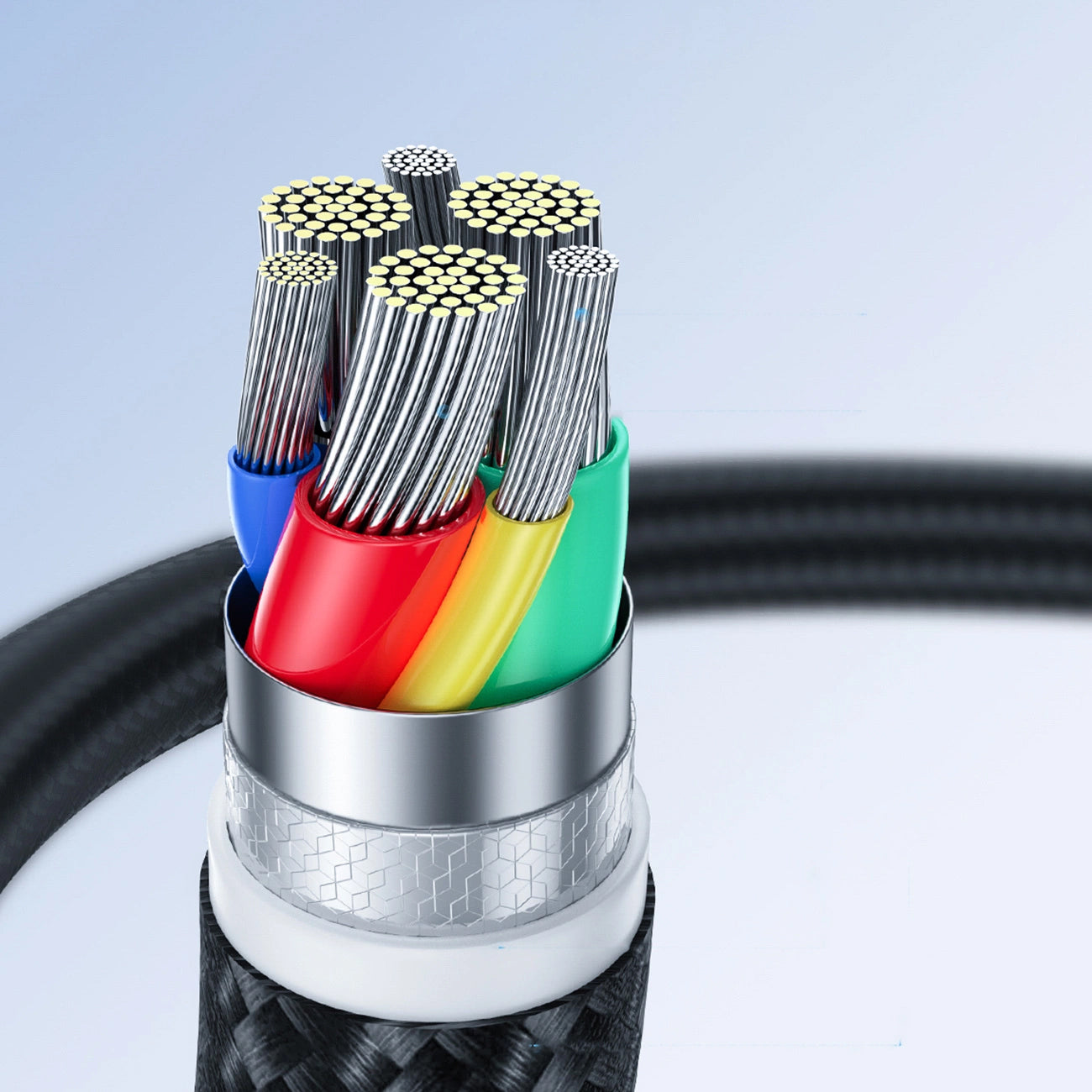 USB-C data- og ladekabel - USB-C Joyroom S-A11, 60W, 0,25m, Svart