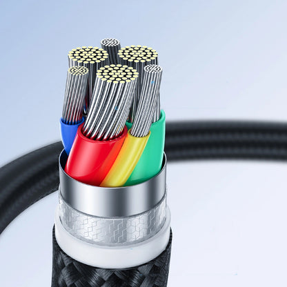 USB-C data- og ladekabel - USB-C Joyroom S-A11, 60W, 0,25m, Svart