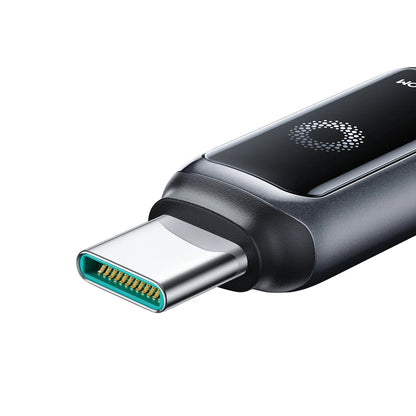 USB-C til USB-C data- og ladekabel Joyroom S-A55 StarFlight Display, 100W, 1.2m, Svart
