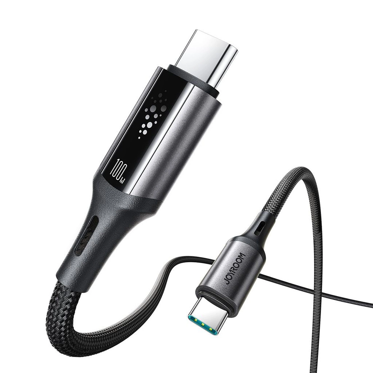 USB-C til USB-C data- og ladekabel Joyroom S-A60 StarTalk, 100W, 1.2m, Svart