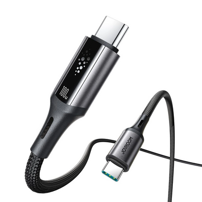 USB-C til USB-C data- og ladekabel Joyroom S-A60 StarTalk, 100W, 1.2m, Svart