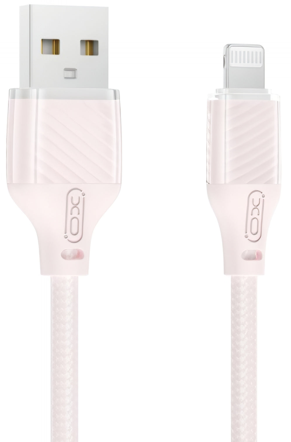 USB-A - Lightning Data og Ladekabel XO Design NB291, 18W, 1m, Rosa