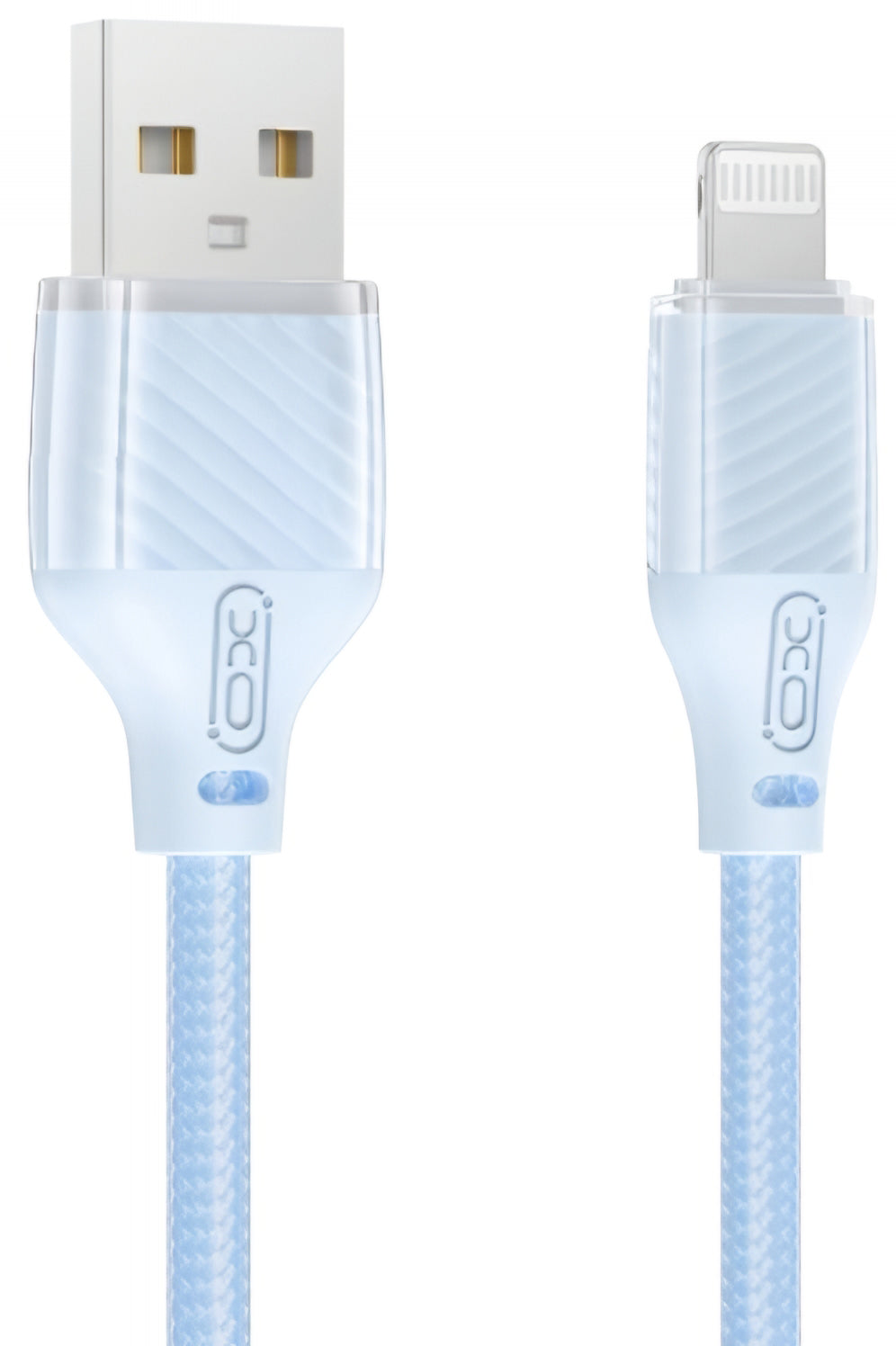 Data- og ladekabel USB-A - Lightning XO Design NB291, 18W, 1m, Blå