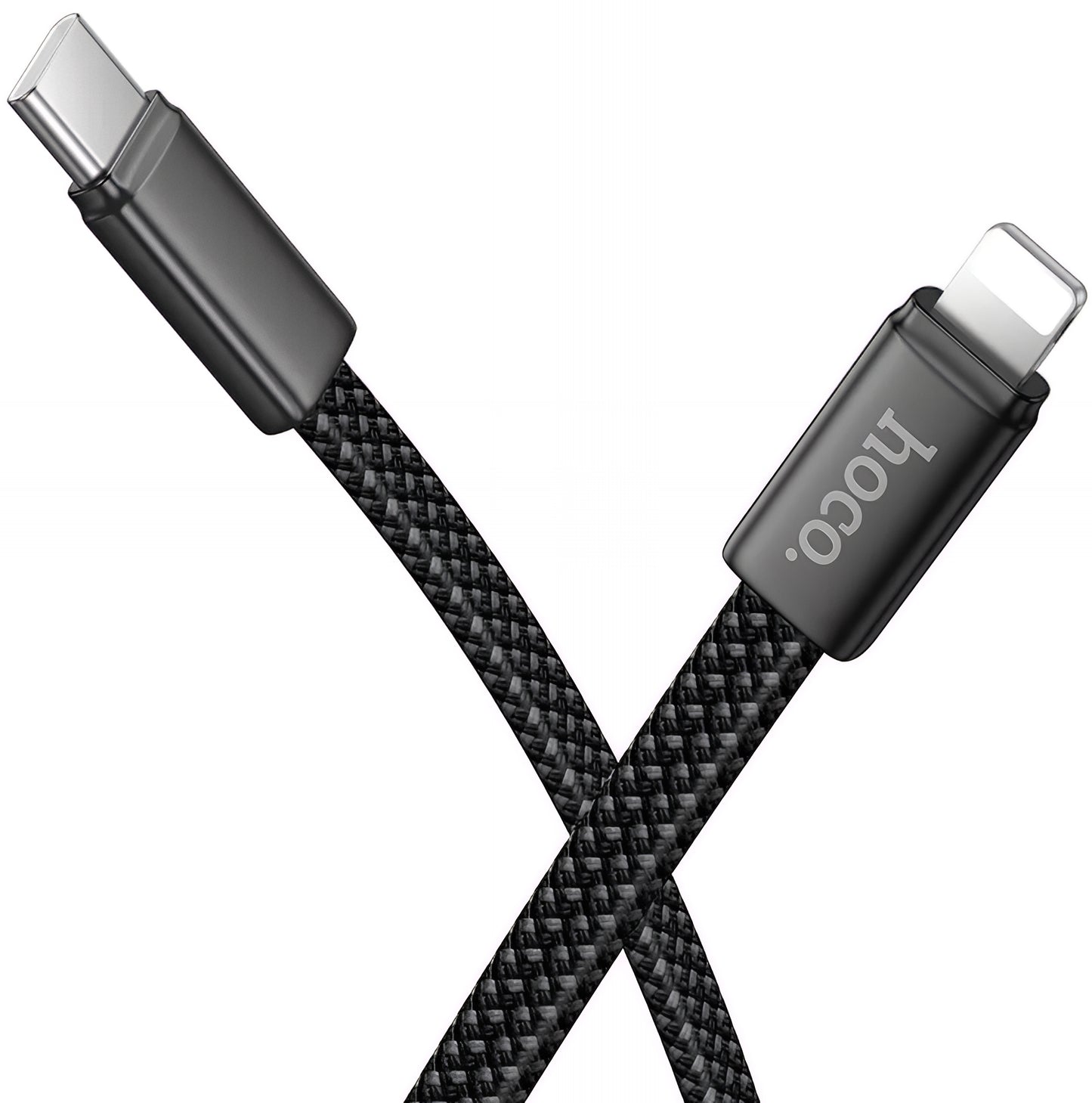USB-C - Lightning Lade- og Datakabel HOCO X125, 30W, 1m, Svart