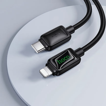 USB-C til Lightning-lade- og datakabel HOCO U146, 30W, 1.2m, Svart