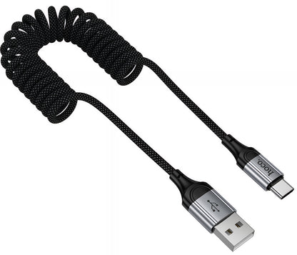 USB-A - USB-C Data- og Ladekabel HOCO X121, 18W, 1.5m, Svart
