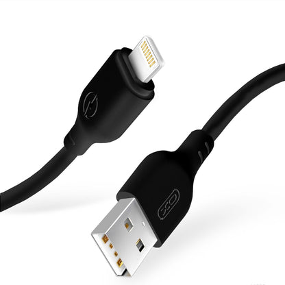 Data- og ladekabel USB-A - Lightning XO Design NB103, 18W, 2m, Svart