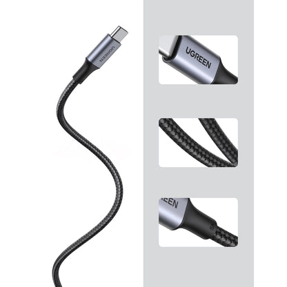 USB-C til USB-C data- og ladekabel UGREEN US316, 100W, 0.5m, Grå