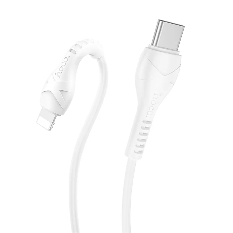 USB-C - Lightning Data- og Ladekabel HOCO X37, 27W, 1m, Hvit