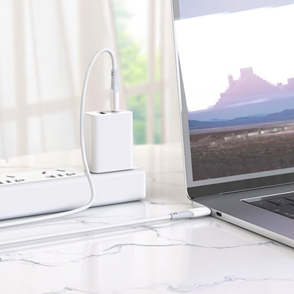 USB-C data- og ladekabel - USB-C HOCO X70, 60W, 1m, Hvit