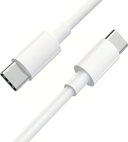 USB-C til USB-C Google data- og ladekabel, 30W, 1m, Hvit GA00735