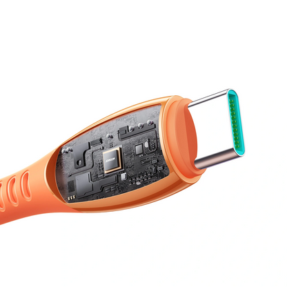 USB-C til USB-C data- og ladekabel Joyroom S-A59 Vibrant, 60W, 1.2m, Oransje