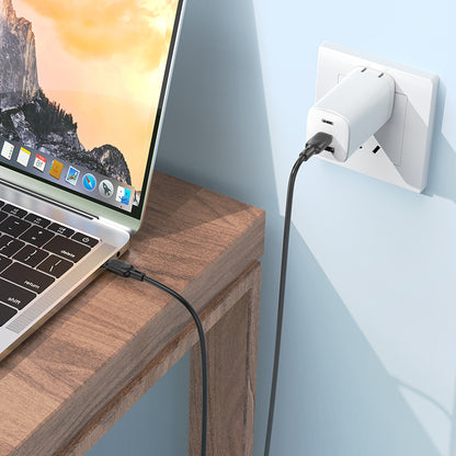 USB-C til USB-C data- og ladekabel Borofone BX113 Lenny, 60W, 1m, svart