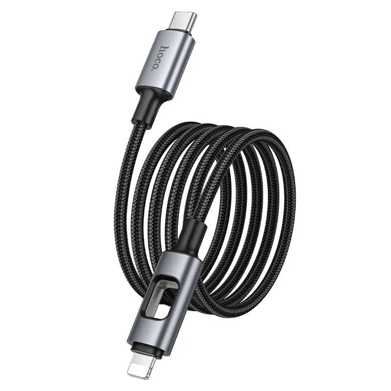 USB-C til Lightning data- og ladekabel HOCO U144 Led, 27W, 1,2m, svart