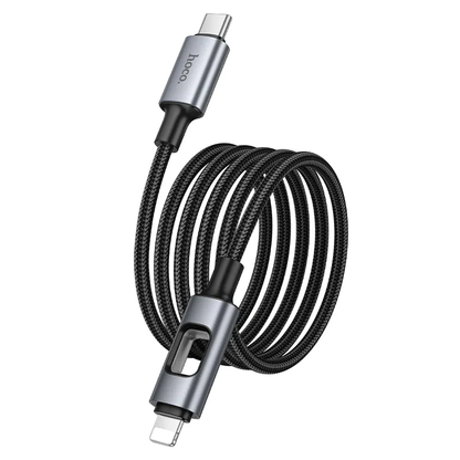 USB-C til Lightning data- og ladekabel HOCO U144 Led, 27W, 1,2m, svart
