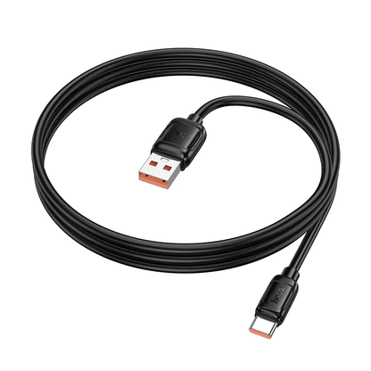 USB-A til USB-C datakabel og ladekabel HOCO X115, 100W, 1m, svart