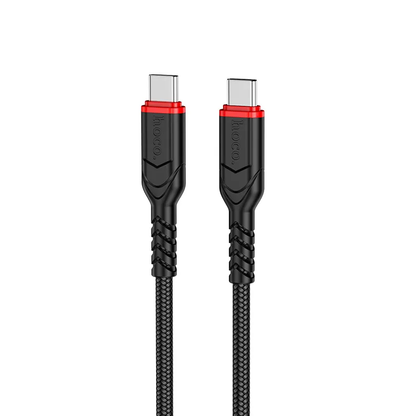 USB-C Data- og ladekabel - USB-C HOCO X59 Victory, 60W, 3m, Svart