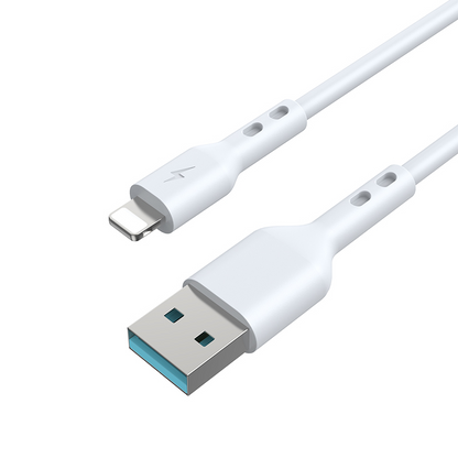 USB-A til Lightning data- og ladekabel BWOO BO-X172L-2M, 15W, 2m, hvit