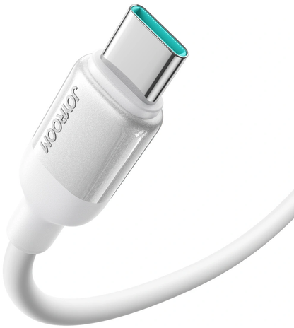 USB-C Data- og ladekabel - USB-C Joyroom S-A62 Lively, 60W, 1,2m, Hvit