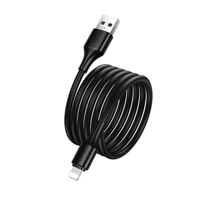 USB-A til Lightning data- og ladekabel HOCO X120, 18W, 1m, svart