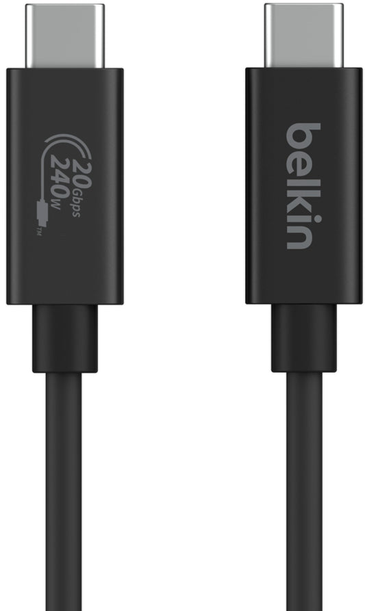 USB-C Data- og ladekabel - USB-C Belkin Connect, 240W, 2m, svart INZ004bt2MBK