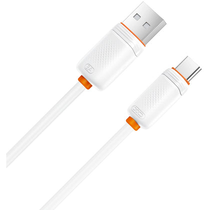 USB-A til USB-C data- og ladekabel XO Design NB302, 18W, 1m, hvit