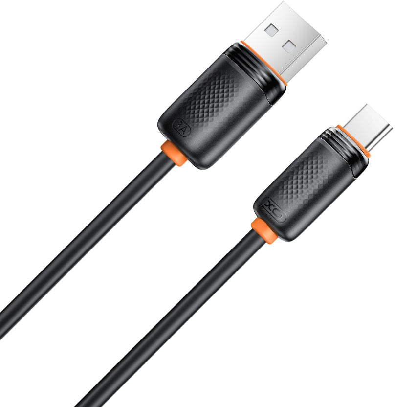 USB-A til USB-C data- og ladekabel XO Design NB302, 18W, 1m, svart