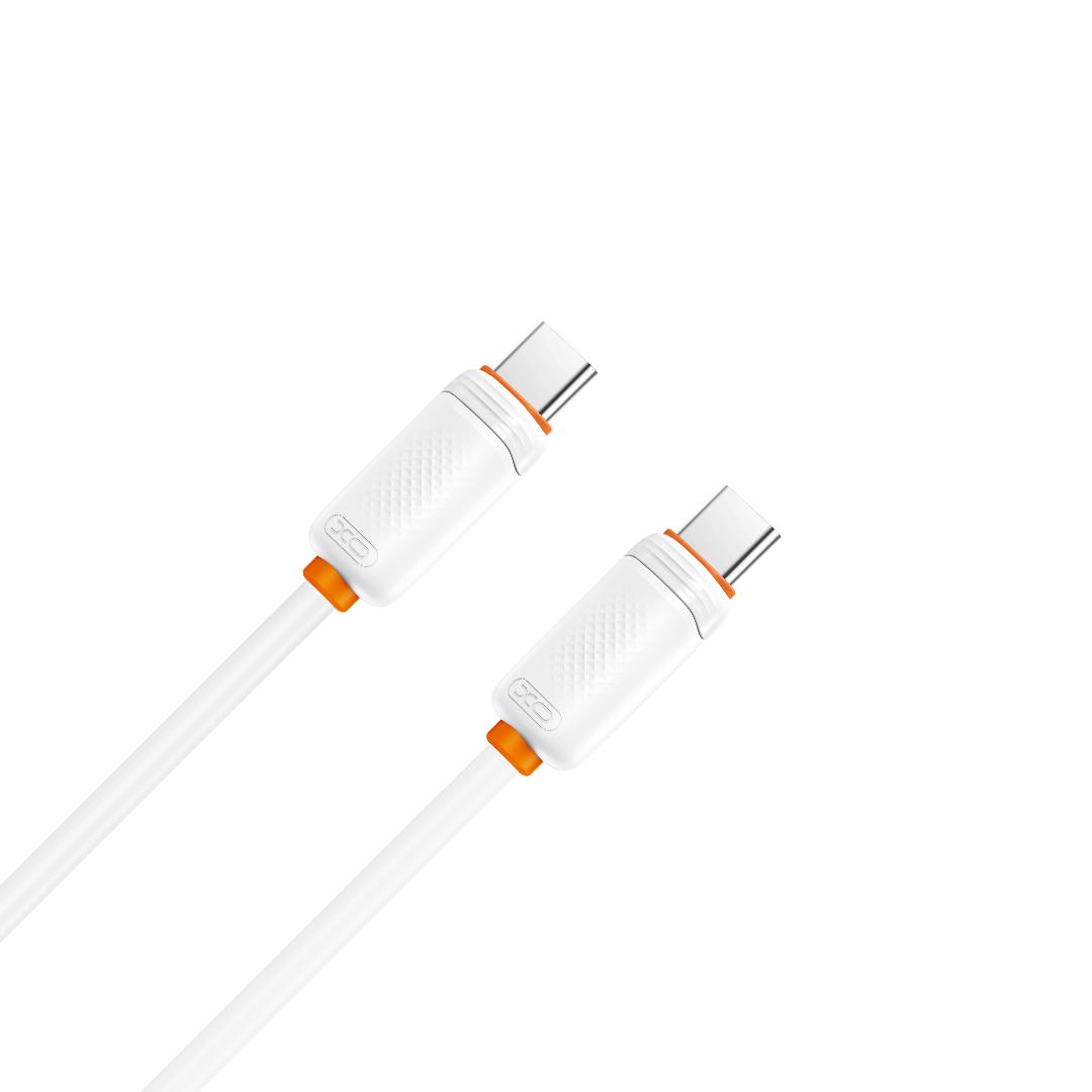 USB-C til USB-C datakabel og ladekabel XO Design NB-Q298, 240W, 1m, hvit