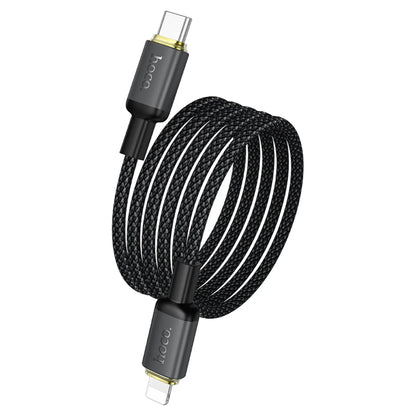 USB-A til Lightning data- og ladekabel HOCO X128 Benefit, 12W, 1m, svart