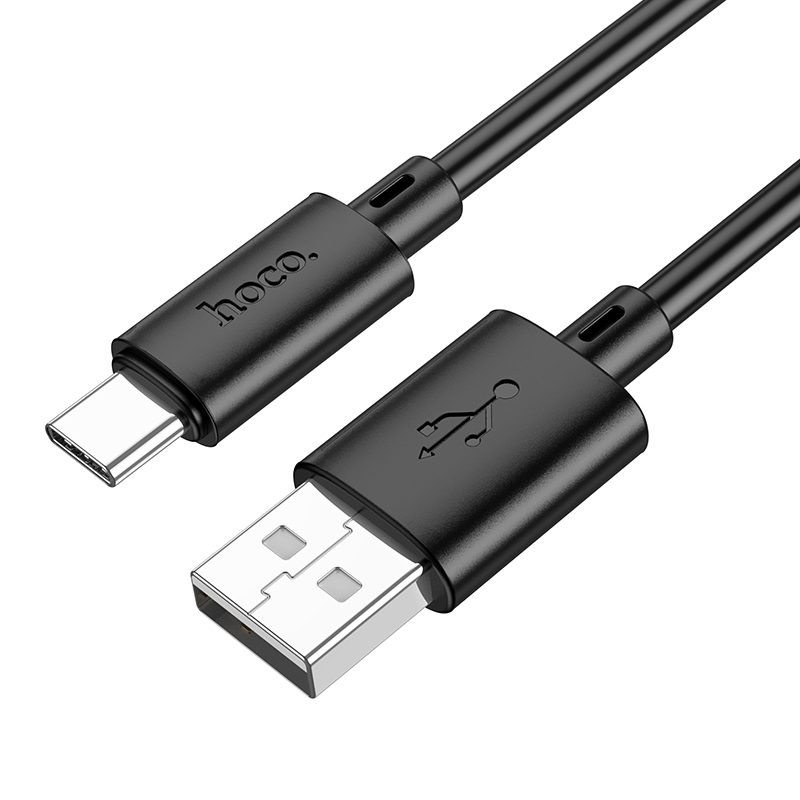 USB-A til USB-C datakabel og ladekabel HOCO X88, 18W, 2m, svart