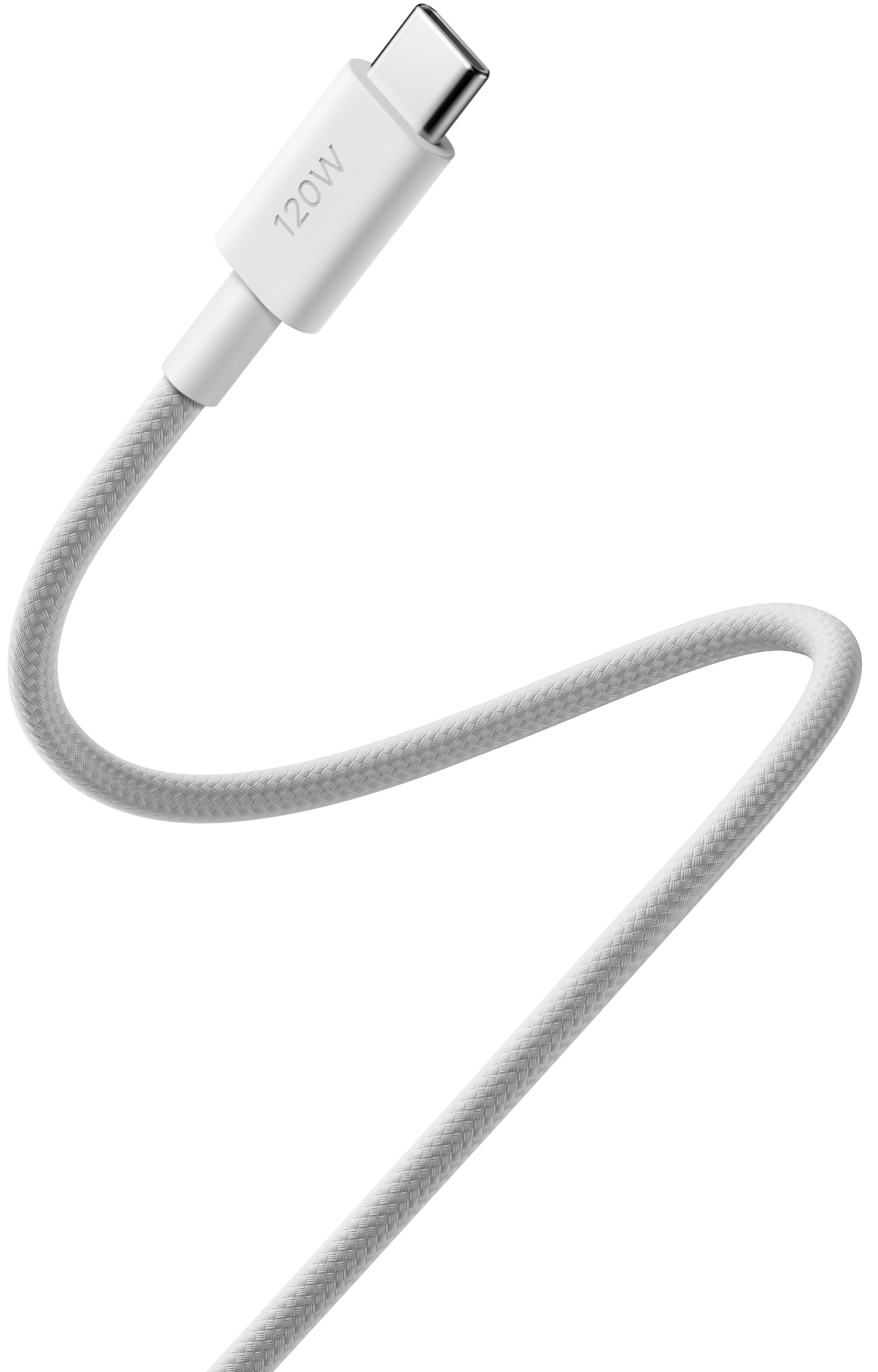 USB-C Data- og ladekabel - USB-C Xiaomi, 120W, 2m, Hvit BHR087AGL