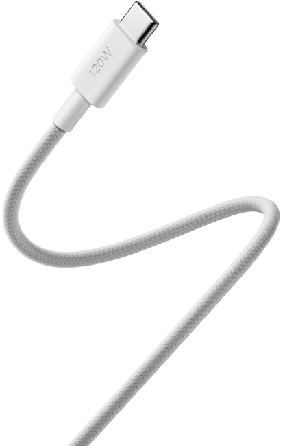 USB-C Data- og ladekabel - USB-C Xiaomi, 120W, 2m, Hvit BHR087AGL