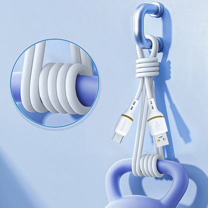 USB-A til Lightning data- og ladekabel Dudao L25L, 30W, 1m, hvit