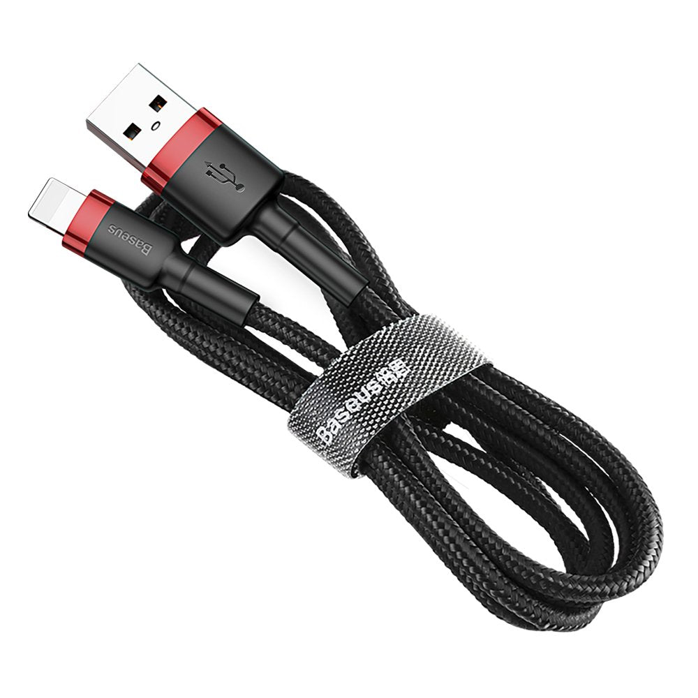 USB-A - Lightning Baseus Cafule data- og ladekabel, 18W, 3m, Rød CALKLF-R91
