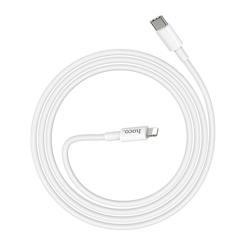 USB-C - Lightning Data- og Ladekabel HOCO X56, 20W, 1m, Hvit