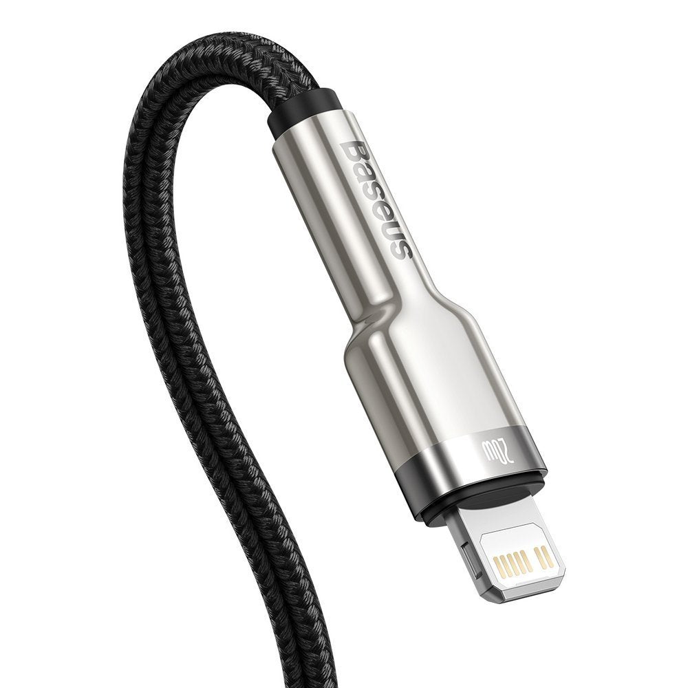 USB-C til Lightning Baseus Cafule Metal Series, 20W, 2m, Svart CATLJK-B01