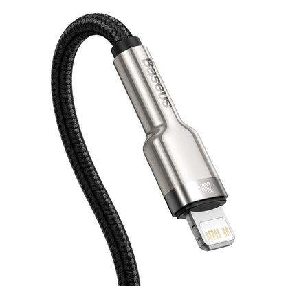 USB-C til Lightning Baseus Cafule Metal Series, 20W, 2m, Svart CATLJK-B01