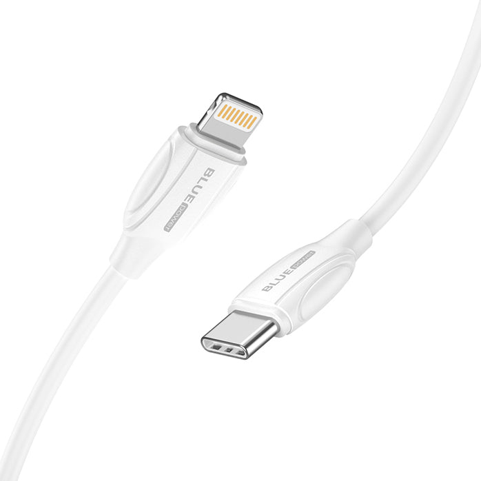 USB-C - Lightning data- og ladekabel BLUE Power B2BX19, 18 W, 2 m, hvit