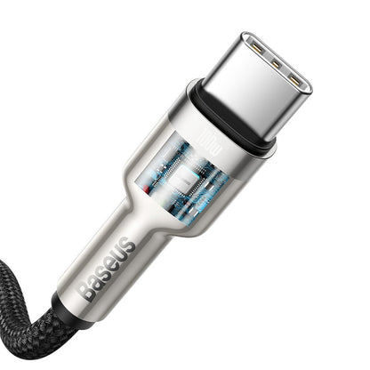 USB-C til USB-C Baseus Cafule data- og ladekabel, 100W, 2m, Svart CATJK-D01