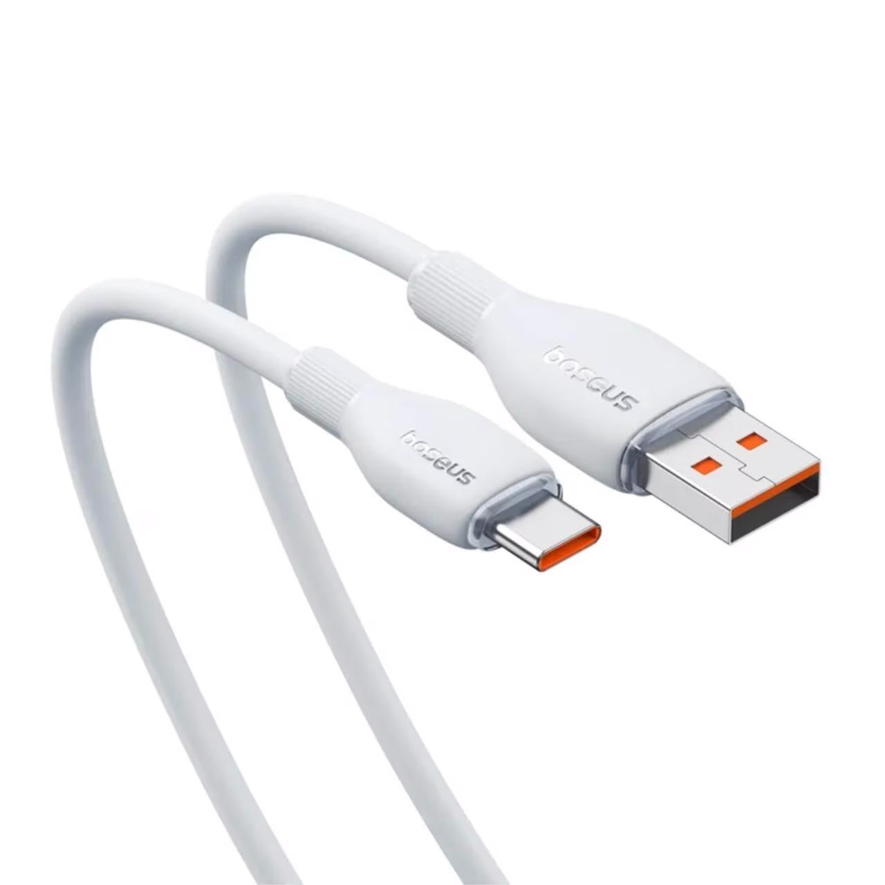 USB-A til USB-C data- og ladekabel Baseus Pudding, 100W, 2m, hvit P10355703221-01
