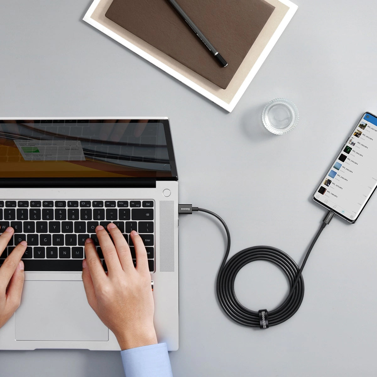USB-A til USB-C data- og ladekabel Baseus Superior Series, 65W, 2m, Svart CAYS001001