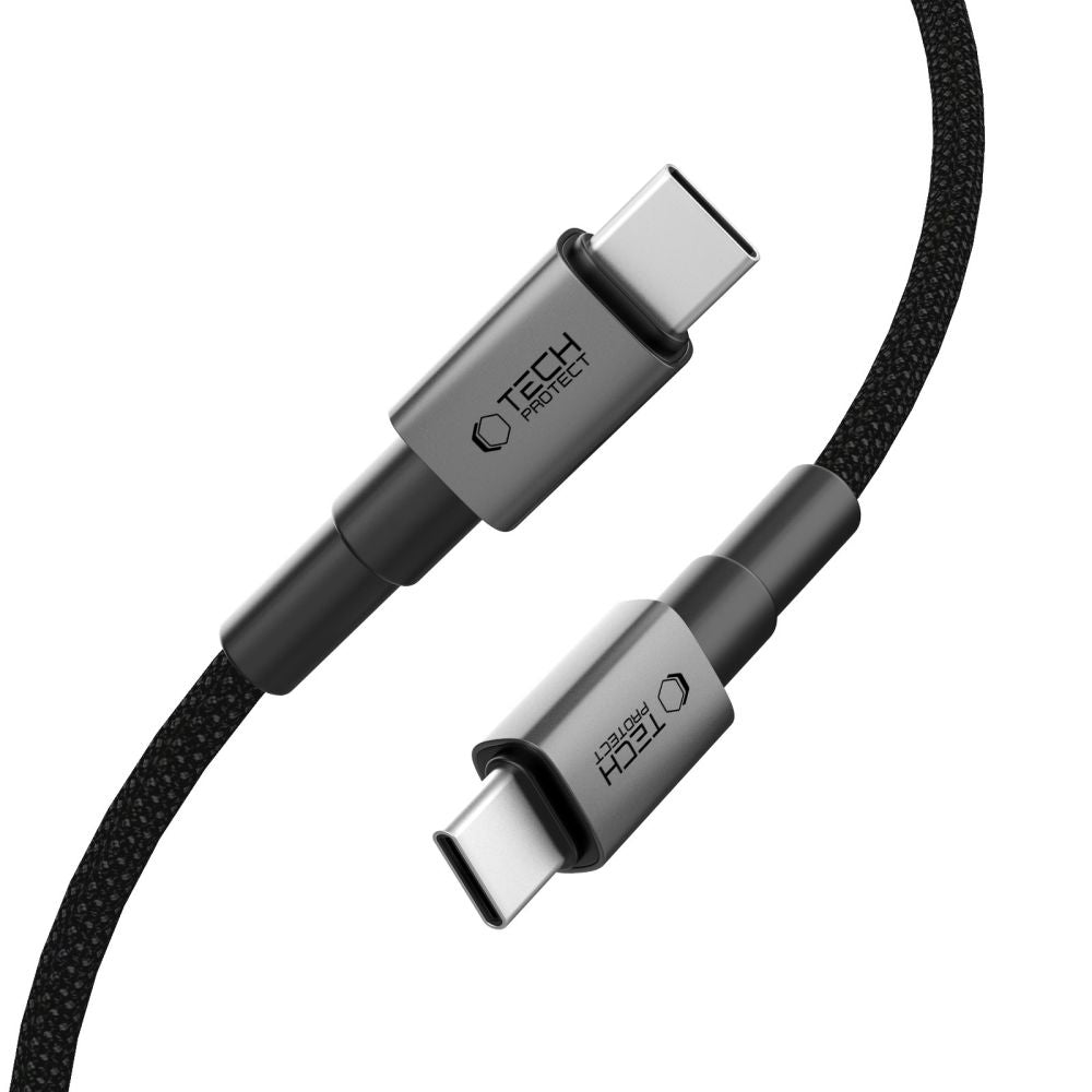 USB-C til USB-C data- og ladekabel Tech-Protect Ultraboost DNA, 60W, 0.5m, Grå
