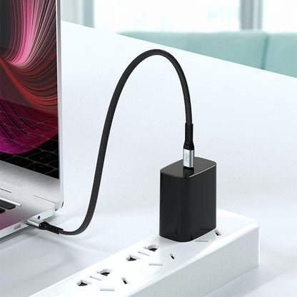 USB-C til USB-C data- og ladekabel Dudao L10C, 100W, 0.23m, Svart