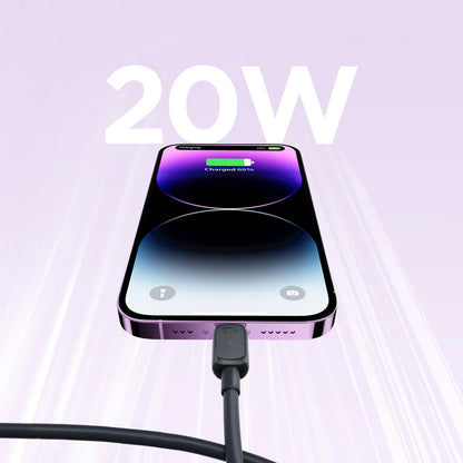 USB-C til Lightning-lade- og datakabel Joyroom A14, 20W, 1.2m, Svart