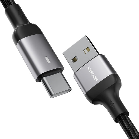 USB-A - USB-C Joyroom A10 data- og ladekabel, 18W, 1.2m, Svart