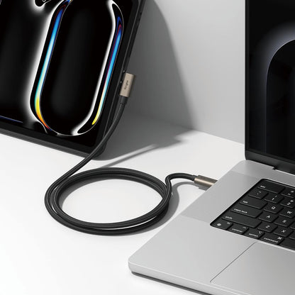USB-C til USB-C data- og ladekabel Ringke 2X2 Angled, 240W, 2m, Svart