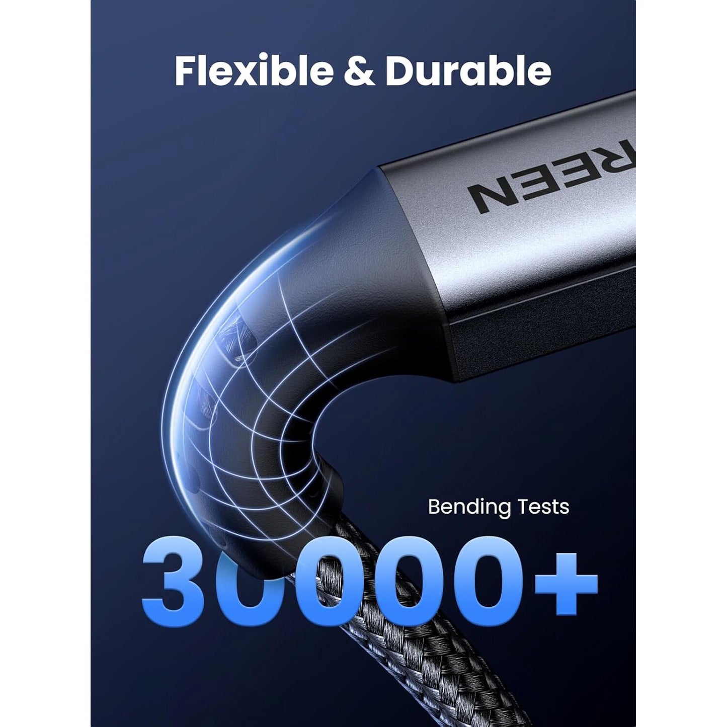 USB-C data- og ladekabel - USB-C UGREEN US567, 60 W, 1 m, grå 