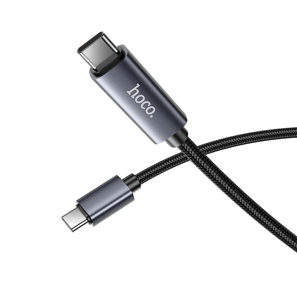 USB-C til USB-C data- og ladekabel HOCO Display X112, 60W, 1m, Svart